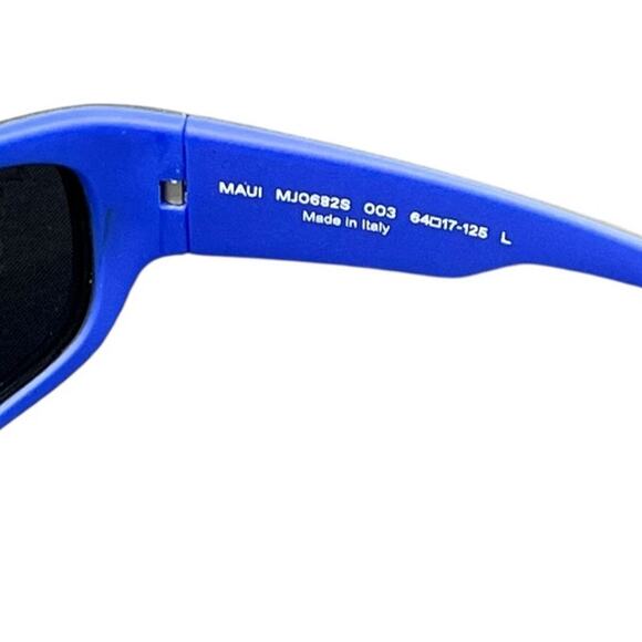 Maui Jim Maukele Polarized Wrap Sunglasses Blue Lenses MJ0682S-003 - Picture 4 of 10